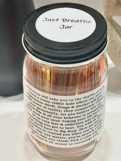 BRAND new Just Breathe Jar