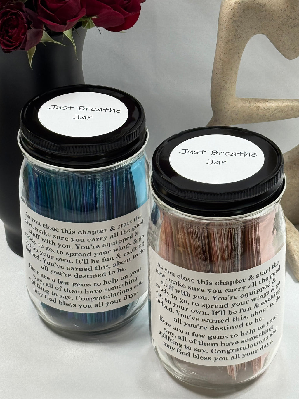 Gems For the Journey Just Breathe Jar