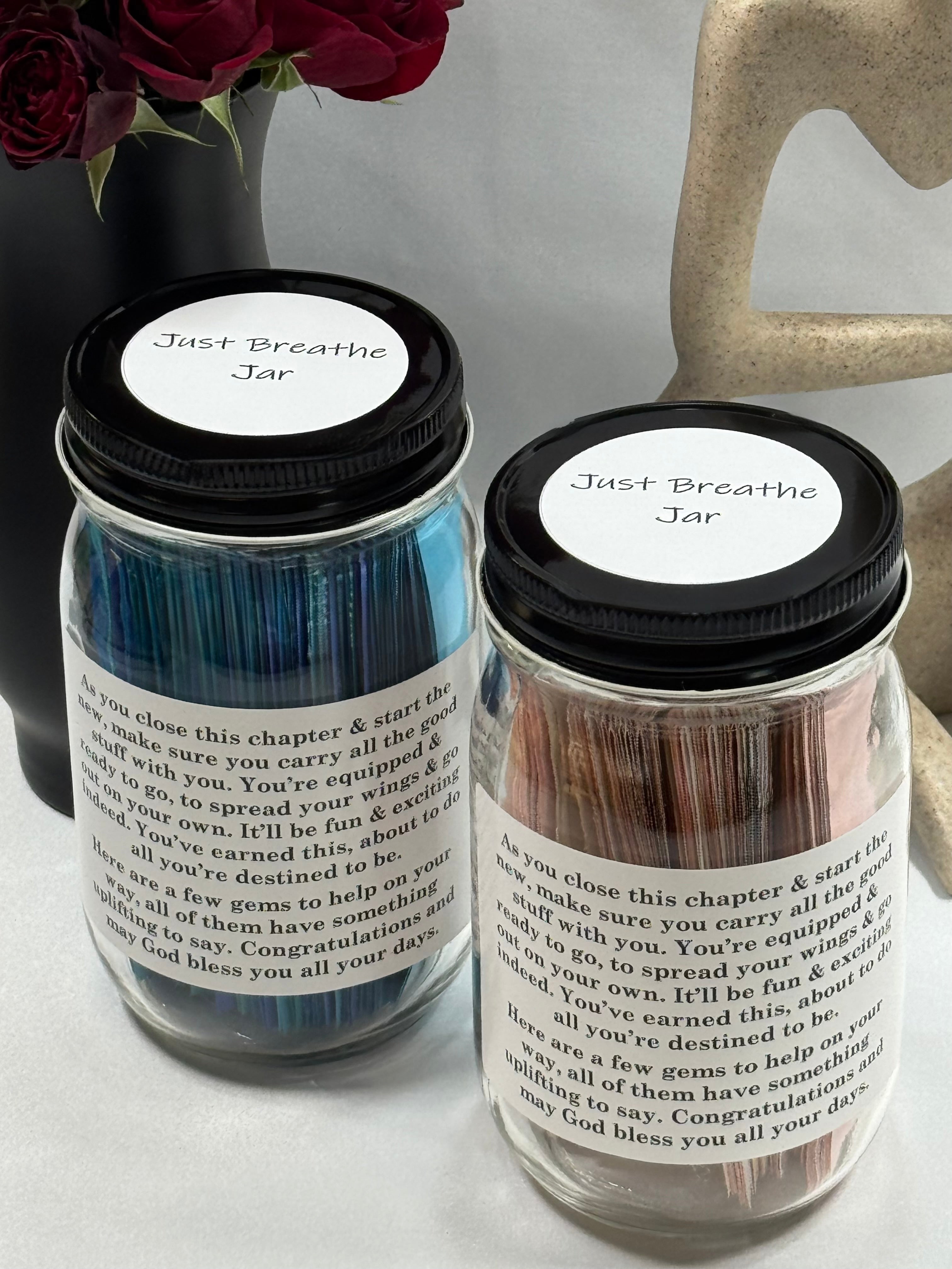 Gems For the Journey Just Breathe Jar