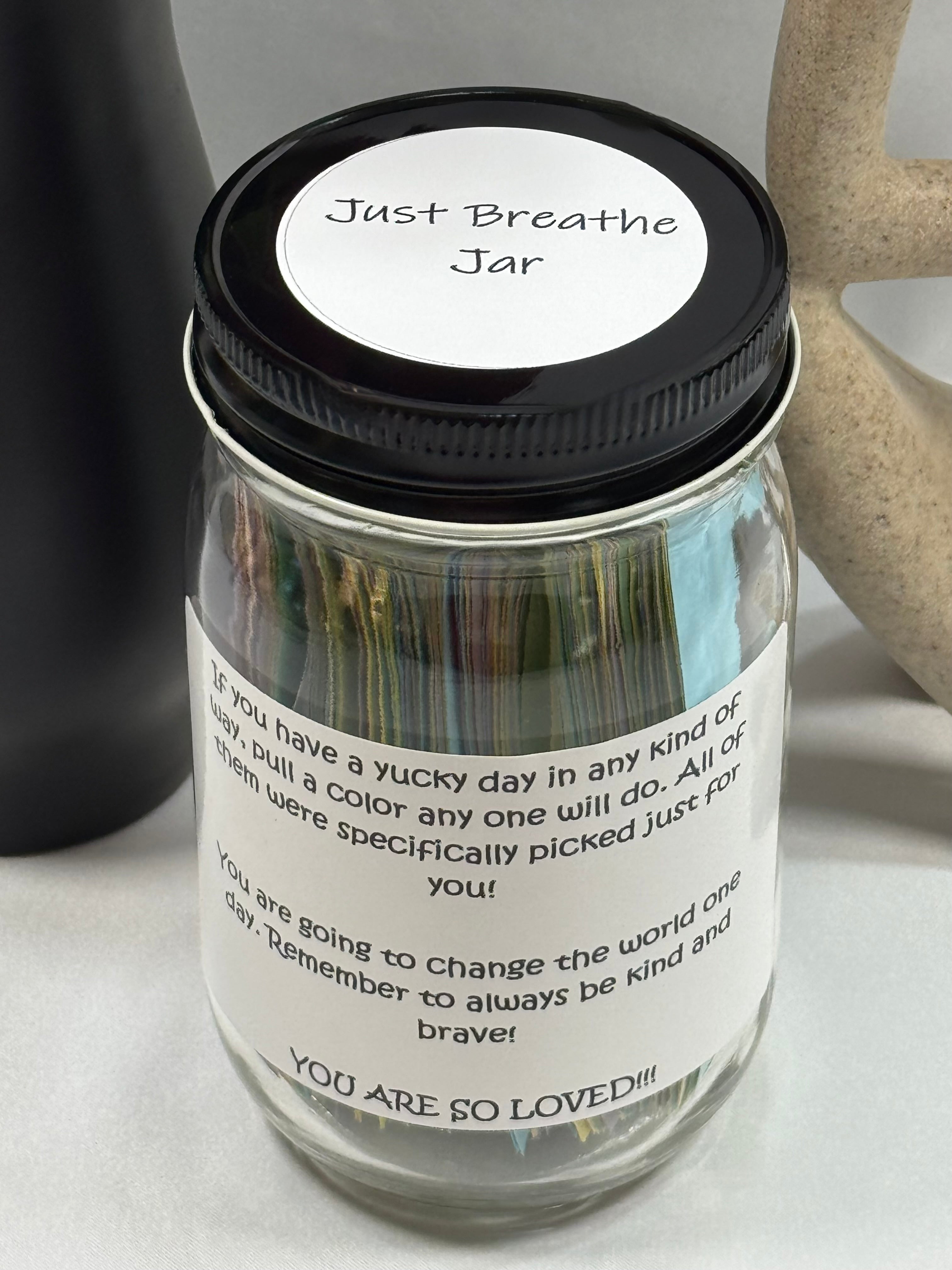 GlittleS Just Breathe Jar
