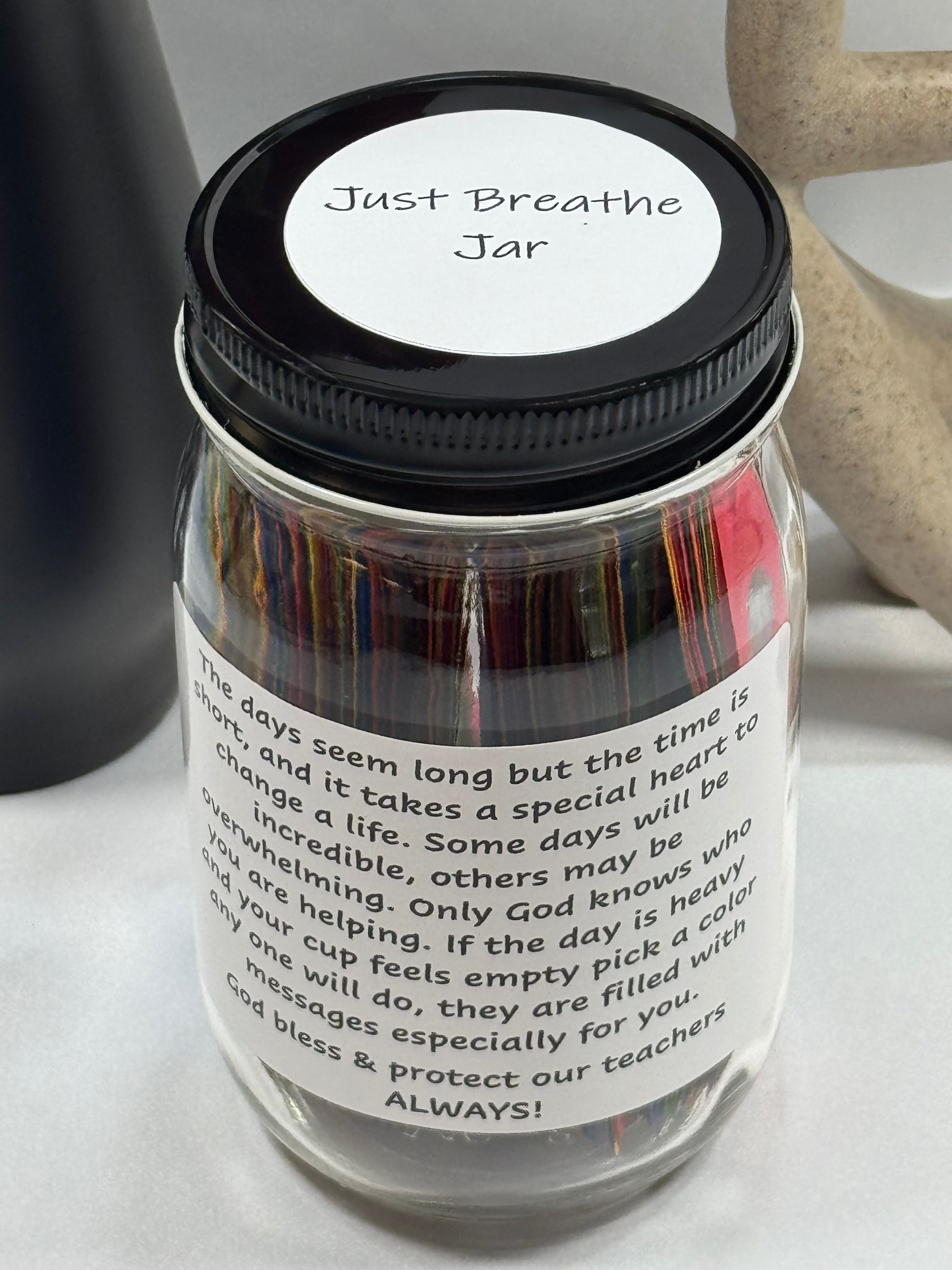 Messages For Mentors Just Breathe Jars